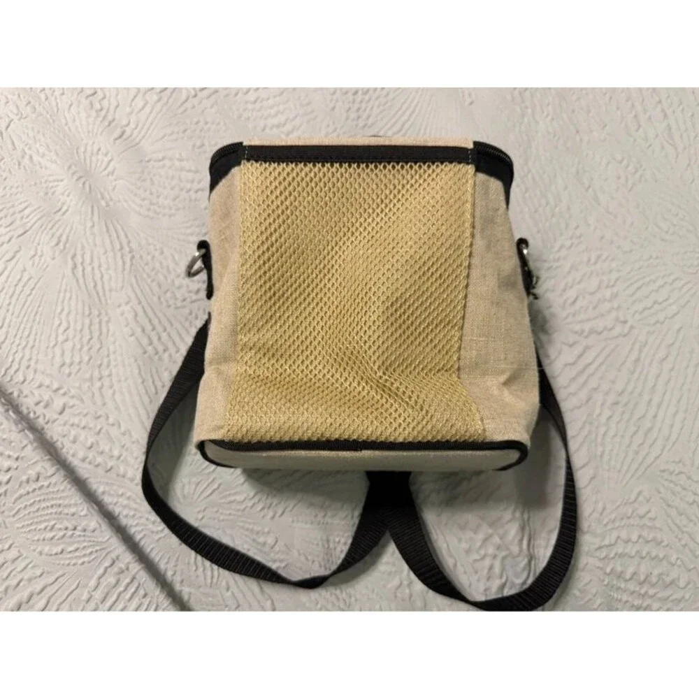SoYoung Kids Insulated Lunch Bag Crossbody Raw Linen Graphic Print